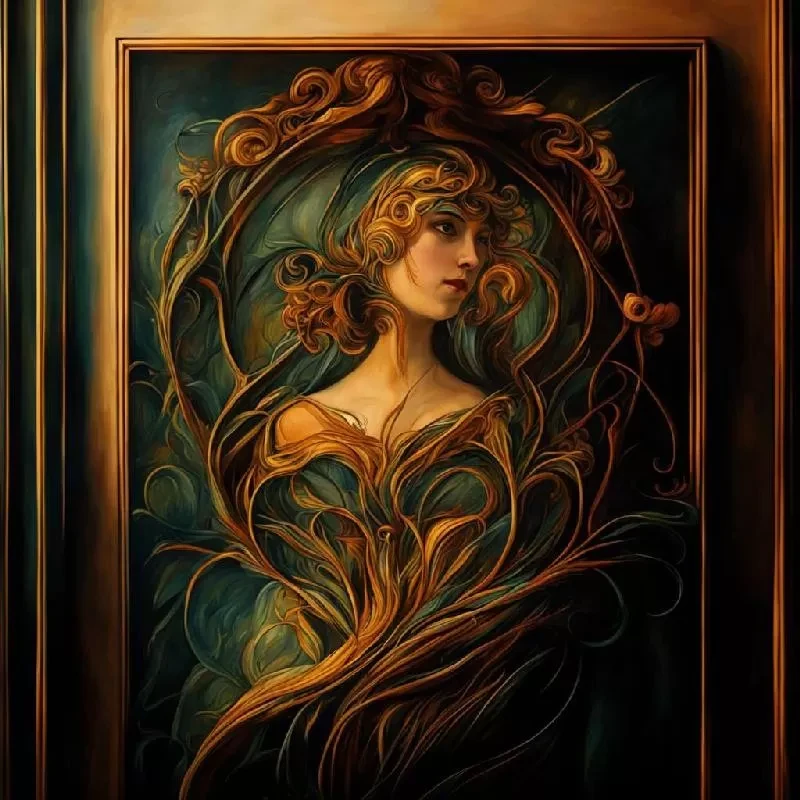 “The girl among the branches” “The girl among the branches”