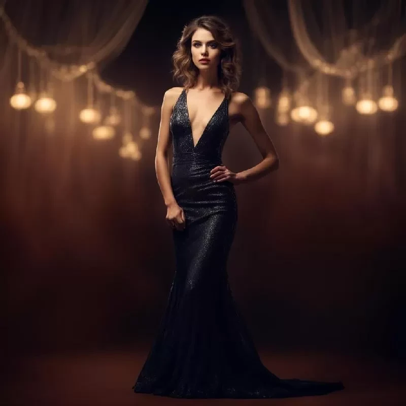 Элегантное платье с цветочным принтом Элегантное платье с цветочным принтом