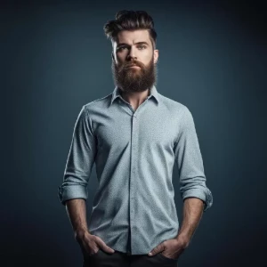 Классическая рубашка с длинным рукавом Классическая рубашка с длинным рукавом